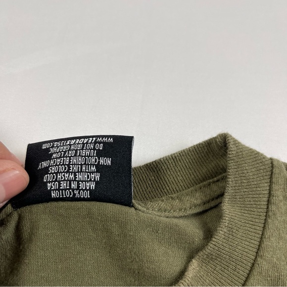 LEADERS 1354 CHICAGO LDRS "DECO" TEE SHIRT Green Made In USA Size:Small - Picture 9 of 16